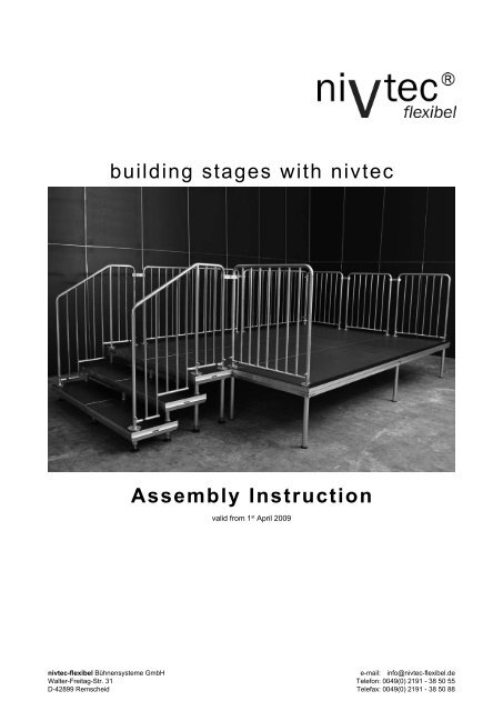 Nivtec Assembly instructions 2009 - Chameleon