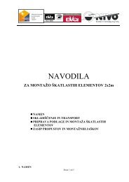 Navodila za montažo škatlastih elementov