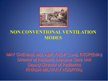 NON CONVENTIONAL VENTILATION MODES - rm solutions