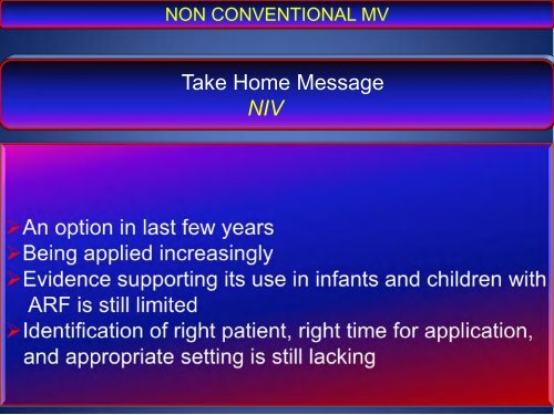 NON CONVENTIONAL VENTILATION MODES - rm solutions