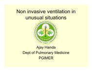 Non invasive ventilation in unusual situations - Indiachest.org