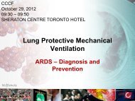 Lung Protective Mechanical Ventilation - Critical Care Canada Forum