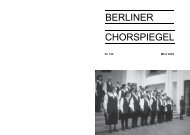 Chorspiegel 132 - Chorverband Berlin eV