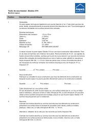 Texte de soumission Sisalex 514 - Ampack