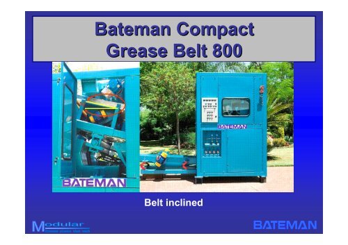 BATEMAN GREASE RECOVERY SYSTEMS