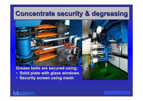 BATEMAN GREASE RECOVERY SYSTEMS