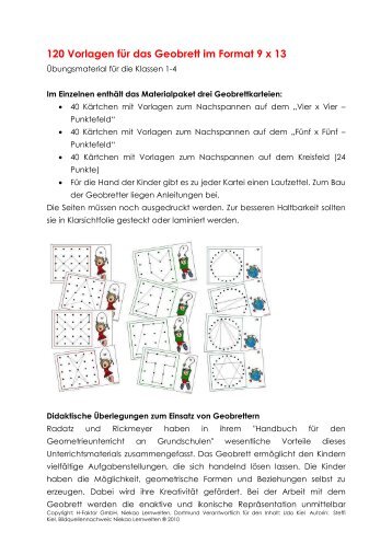 Detailbeschreibung im PDF-Format - Niekao Lernwelten