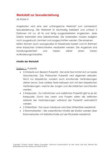 Detailbeschreibung im PDF-Format - Niekao Lernwelten