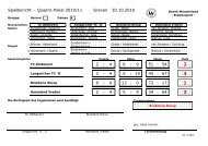 Spielbericht - (WTV), Bezirk Münsterland