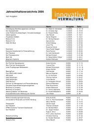 Jahresinhaltsverzeichnis 2005 - Innovative Verwaltung