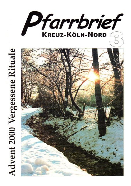 Pfarrbrief - Pfingsten 2001 - Kreuz-Koeln-Nord