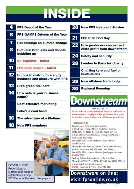 Downstream Summer 2007 - Downstream Magazine