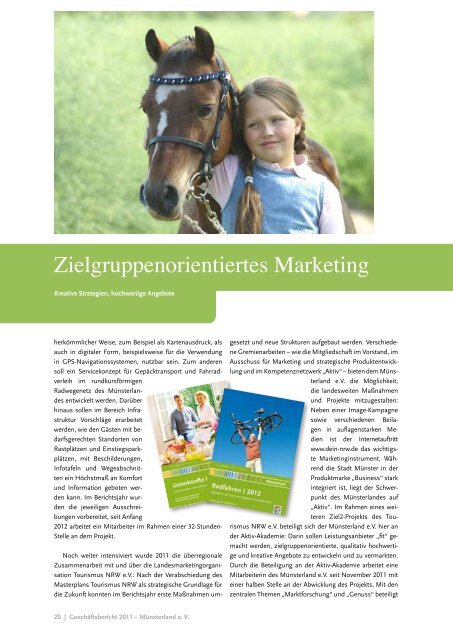 Geschäftsbericht 2011 (PDF-Datei, ca. 1,9 MB - Münsterland eV