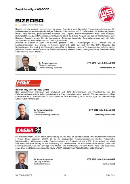 Weihenstephan Standards Beispiele – COHMN