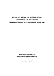 Juristische Schulung für Verfahrenspfleger - Leitlinie FEM