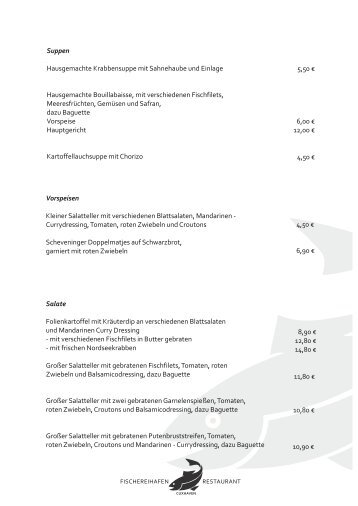 Speisekarten Download - Fischereihafen Restaurant & Lloyds ...