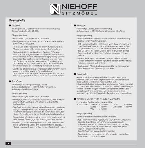Gesamtkatalog 2010 Speisezimmerprogramme - Niehoff