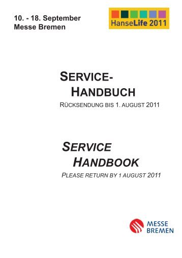 Service- HandbucH Service Handbook - HanseLife