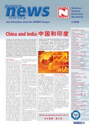 China and India - Maschinenfabrik Niehoff GmbH & Co. KG