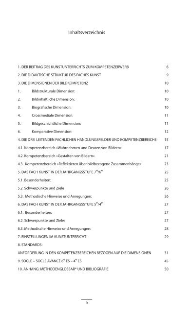 Kompetenzorientierte Bildungsstandards Kunstunterricht cycle ...