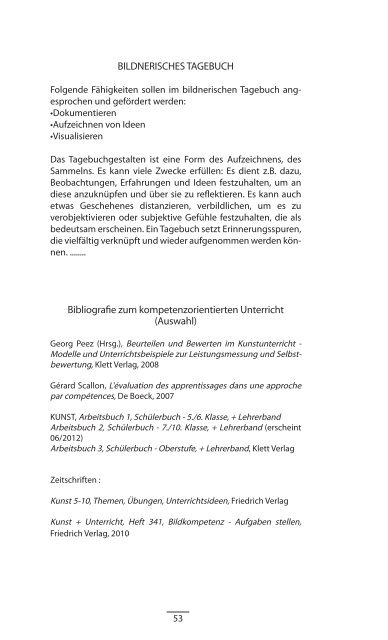 Kompetenzorientierte Bildungsstandards Kunstunterricht cycle ...