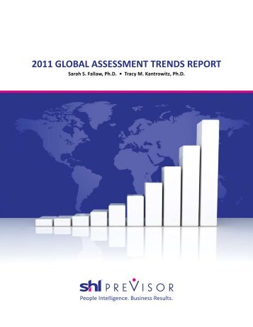 2011 global assessment trends report - SHL Solutions Partners