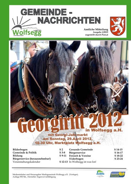 GEMEINDE - Wolfsegg am Hausruck - Land Oberösterreich