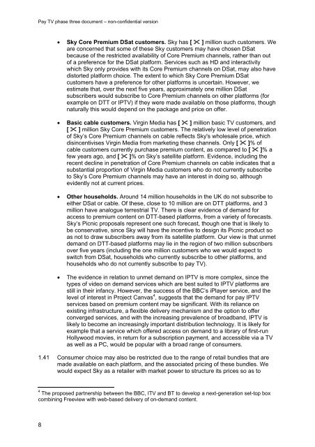 Pay TV phase three document - Stakeholders - Ofcom