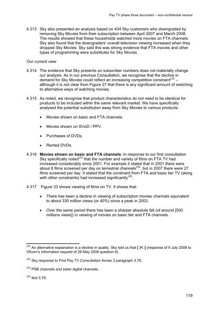 Pay TV phase three document - Stakeholders - Ofcom