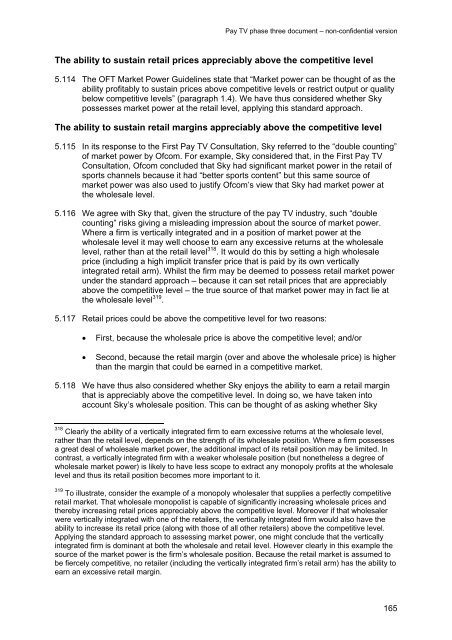 Pay TV phase three document - Stakeholders - Ofcom