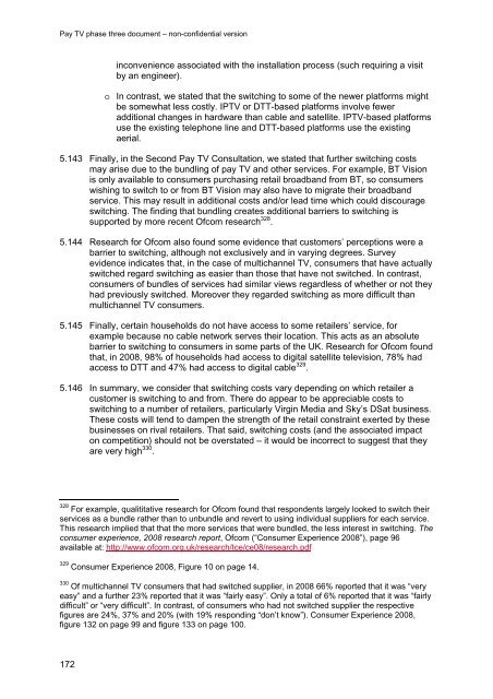 Pay TV phase three document - Stakeholders - Ofcom