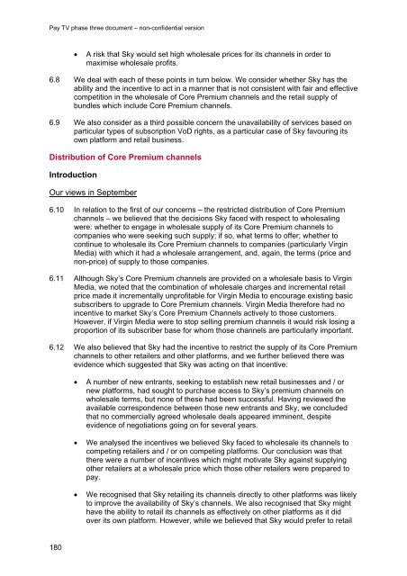 Pay TV phase three document - Stakeholders - Ofcom