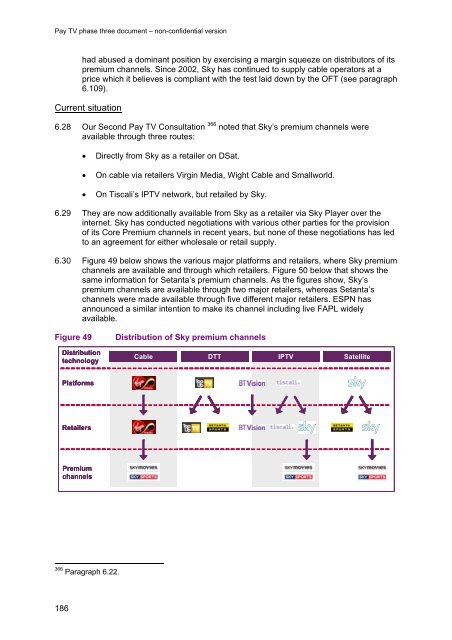 Pay TV phase three document - Stakeholders - Ofcom