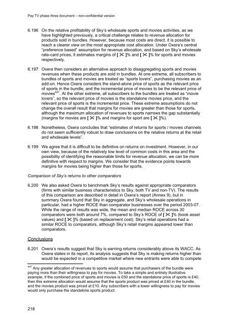 Pay TV phase three document - Stakeholders - Ofcom