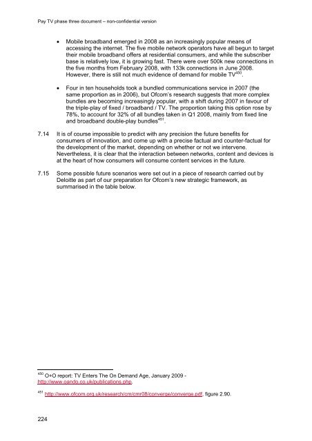 Pay TV phase three document - Stakeholders - Ofcom