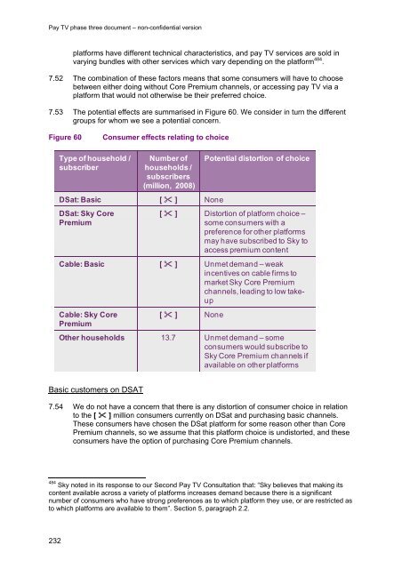 Pay TV phase three document - Stakeholders - Ofcom