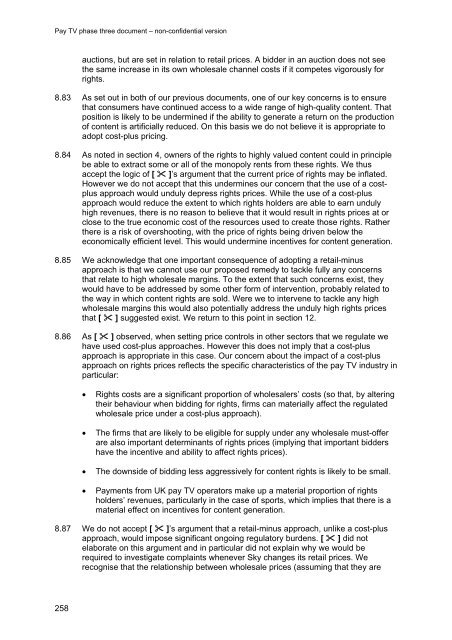 Pay TV phase three document - Stakeholders - Ofcom