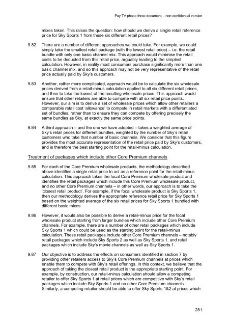 Pay TV phase three document - Stakeholders - Ofcom