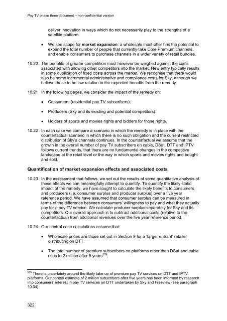 Pay TV phase three document - Stakeholders - Ofcom