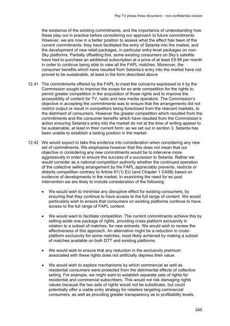 Pay TV phase three document - Stakeholders - Ofcom