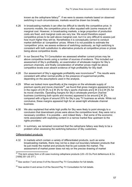 Pay TV phase three document - Stakeholders - Ofcom