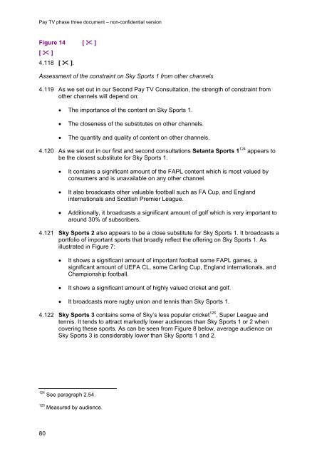 Pay TV phase three document - Stakeholders - Ofcom