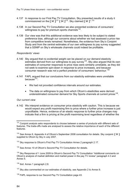 Pay TV phase three document - Stakeholders - Ofcom