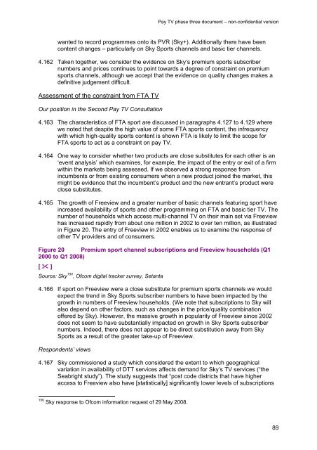 Pay TV phase three document - Stakeholders - Ofcom