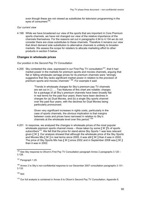 Pay TV phase three document - Stakeholders - Ofcom