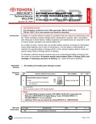 P G 001-06 BATTERY MAINTENANCE FOR IN-STOCK ... - RAV4FAQ