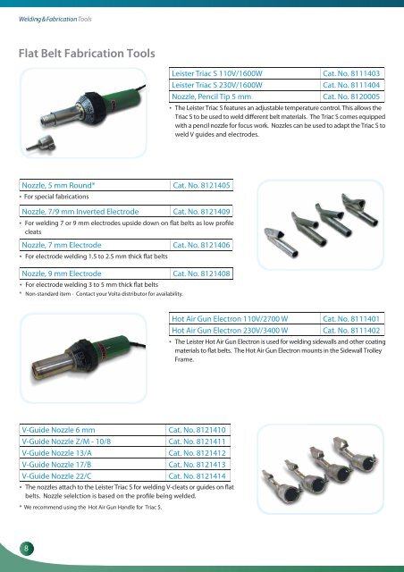 Welding & Fabrication Tools Catalog 2012_web - Volta Belting ...