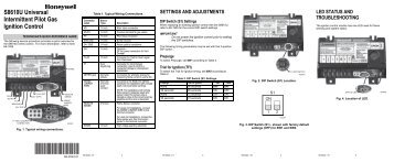 69-2042—01 - S8610U Universal Intermittent Pilot Gas Ignition Control