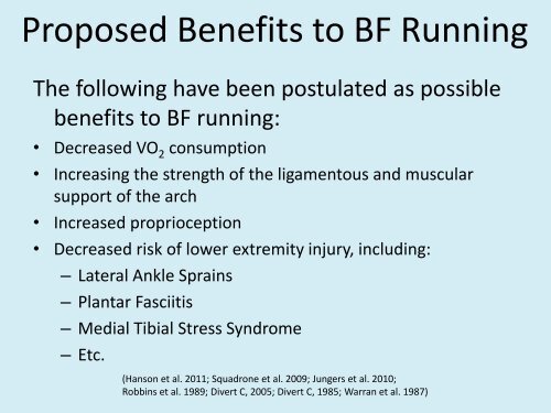 Barefoot vs. Shod Running - Physical Therapy and Rehabilitation ...