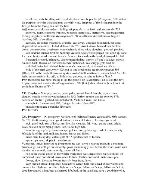 ROGET'S THESAURUS OF ENGLISH WORDS AND PHRASES ...